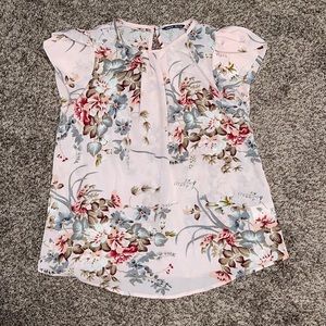 SHEIN floral pink top, medium